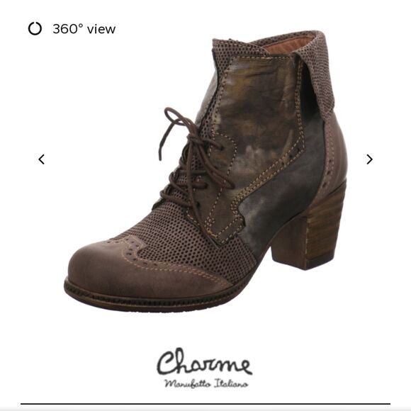 Charme Routard Distressed COMFORT ANKLE BOOTS size 9 - Picture 10 of 12